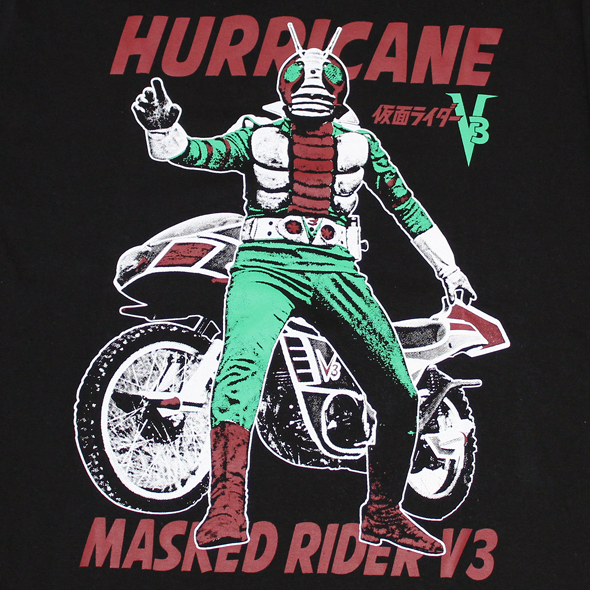 仮面ライダー V3 ハリケーン Tシャツ サイズL 　未開封品 仮面ライダーV3（ハリケーン）Tシャツ(ブラック)