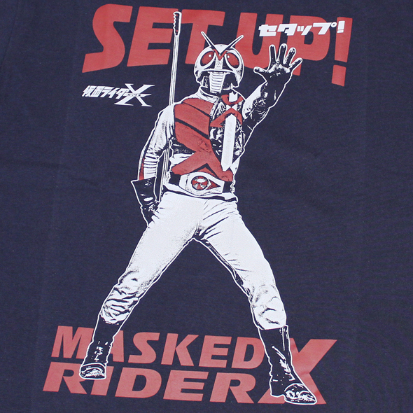 仮面ライダーX（セタップ）Tシャツ(ネイビー)